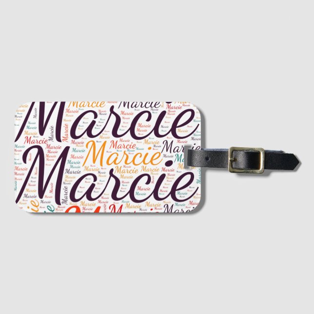Étiquette À Bagage Marcie (Devant Horizontal)