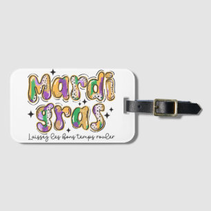 Étiquette À Bagage Mardi Gras Laissez Les Bons Temps Rouler