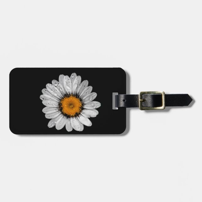 Étiquette À Bagage Marguerite des prés 2 (Devant horizontal)