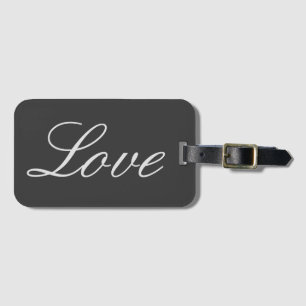 Étiquette À Bagage Mariage d'amour Arrière - plan gris élégant