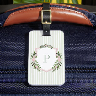 Étiquette À Bagage Mariage Floral Aquarelle Personnalisé
