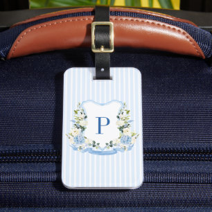 Étiquette À Bagage Mariage personnalisé aux hydrangeas aquarelle