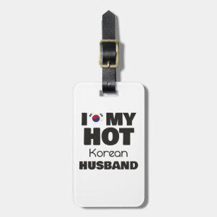 Étiquette À Bagage Marié Hot Corée Homme J'Aime Mon Mari Coréen Chaud