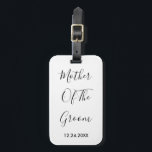 Étiquette À Bagage Mariée du Marié Cadeau Simple de Mariage<br><div class="desc">'Mère du Marié' imprimé dans un texte beau et élégant,  c'est un cadeau parfait ou un cadeau de fête pour la mère du marié. Vous pouvez personnaliser en changeant le texte comme vous le souhaitez.</div>