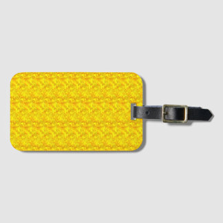 Étiquette À Bagage Marigold jaune Floral Motif sans joint