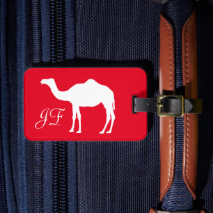 Étiquette À Bagage Marque bagage de voyage personnalisée avec silhoue