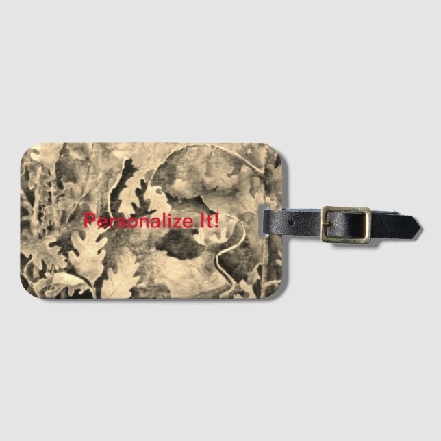 Étiquette À Bagage Marque bagage paysagère rurale (Devant Horizontal)