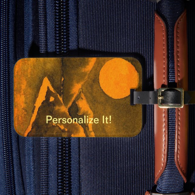 Étiquette À Bagage Marque bagage paysagère rurale (Insitu Rectoal 4)