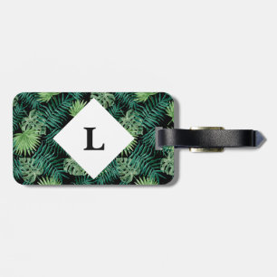 Étiquette À Bagage Marque de bagage Feuille Tropical personnalisée