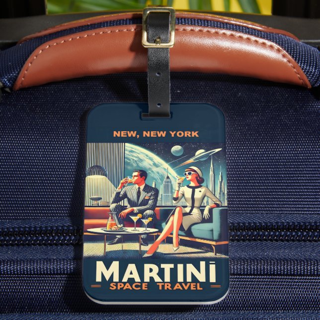 Étiquette À Bagage Martini Space Travel Affiches New York (Insitu Rectoal 2)
