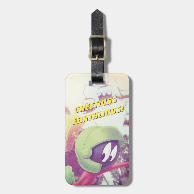 Étiquette À Bagage MARVIN LE MARTIAN™ En Vacances (Devant Vertical)