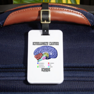 Étiquette À Bagage Matière intelligente à l'intérieur (Humour cérébra
