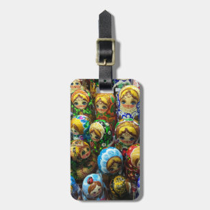 Étiquette À Bagage Matryoshka Poupées Souvenir Kiosque Voyage Photo