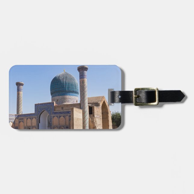 Étiquette À Bagage Mausolée d'Amir Timur - Samarkand, Ouzbékistan (Devant horizontal)