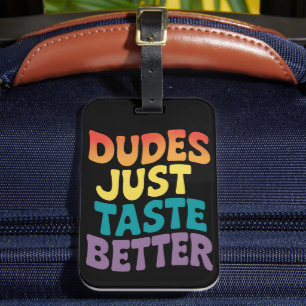 Étiquette À Bagage Mecs Ont Juste Meilleur Goût Fierté Gay Vintage