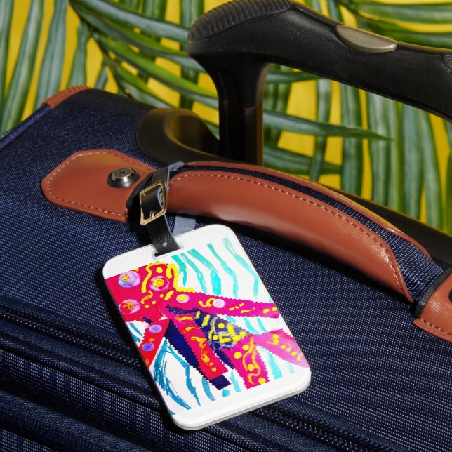 Étiquette À Bagage Méduse été coloré  (Insitu Rectoal 1)