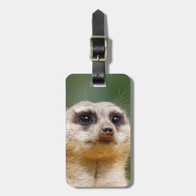 Étiquette À Bagage Meerkat20151001 (Devant Vertical)