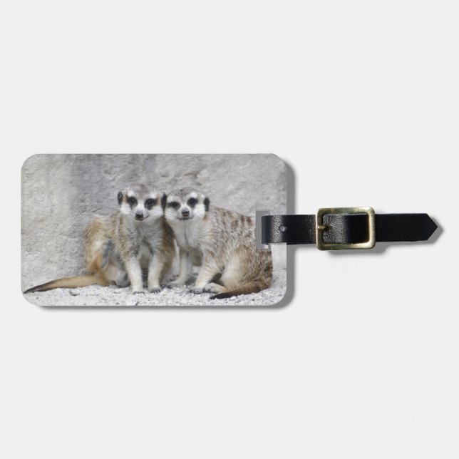 Étiquette À Bagage Meerkat-pair (Devant horizontal)