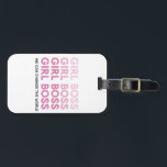 Étiquette À Bagage Meilleur cadeau de fille rose moderne<br><div class="desc">Meilleur cadeau de fille rose moderne</div>