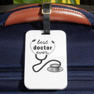 Étiquette À Bagage Meilleur Médecin Jamais Stethosco Médecin Remise d