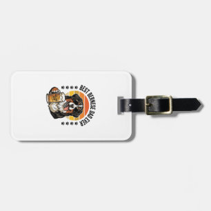 Étiquette À Bagage Meilleur Papa Bernois Vintage T-Shirt Bière Chien