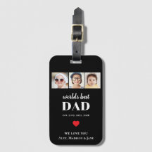 Meilleur Papa du Monde On t'aime 3 Enfants Photo N