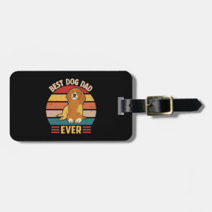 Étiquette À Bagage Meilleur papa pour chien de tous les temps