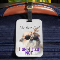 Meilleur papa Shih Tzu Pas mignon drôle photo de c