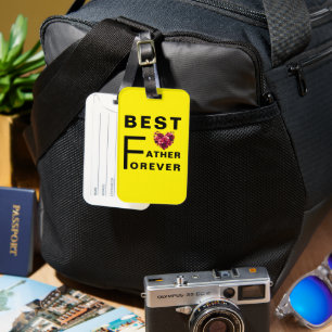 Étiquette À Bagage Meilleur PÈRE pour toujours - Balise de bagage