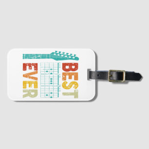 Étiquette À Bagage Meilleure guitare papa toujours accords meilleur p