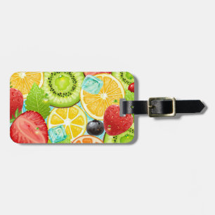 Étiquette À Bagage Mélange de fruits