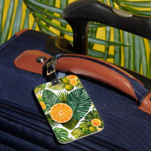 Étiquette À Bagage Mélodie lumineuse de jardin d'orange