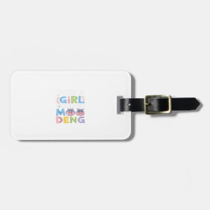 Étiquette À Bagage Mens MooDeng Juste une fille qui aime Moo Deng Fun