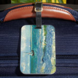 Étiquette À Bagage Mer | Vincent Van Gogh<br><div class="desc">Paysage marin près des Saintes-Maries-de-la-Mer (1888) par l'artiste post-impressionniste néerlandais Vincent Van Gogh. L'oeuvre d'origine est une peinture marine sur toile représentant un bateau sur un océan bleu abstrait. Utilisez les outils de conception pour ajouter du texte personnalisé ou personnaliser l'image.</div>