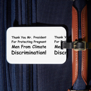 Étiquette À Bagage Merci - Monsieur le Président