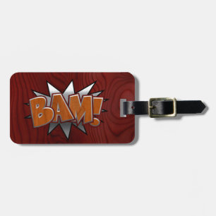 ÉTIQUETTE À BAGAGE MÉTAL-BOIS-BAM !
