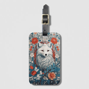 Étiquette À Bagage Métissage de la faune du renard arctique