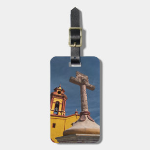 Étiquette À Bagage Mexique, Bernal. Vue de l'Iglesia de San Sebastian