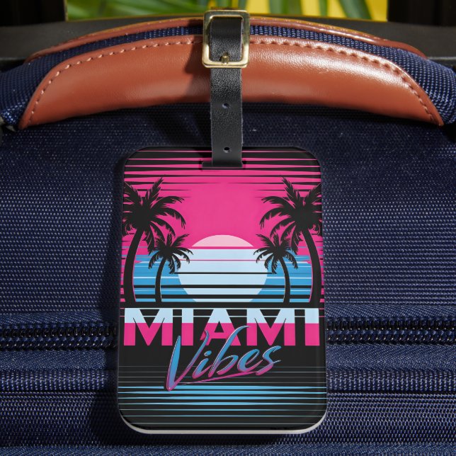 Étiquette À Bagage Miami Vibes (Insitu Rectoal 2)
