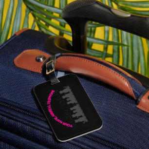 Étiquette À Bagage miaulements Personnaliser , Étiquette de bagage 