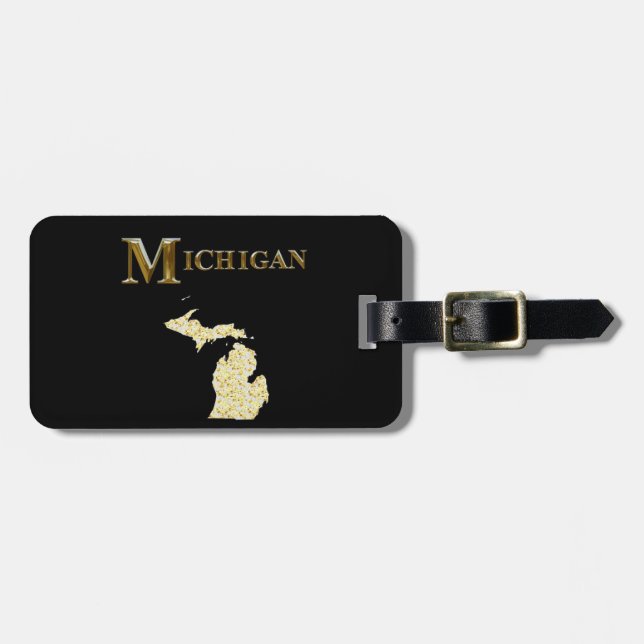 ÉTIQUETTE À BAGAGE MICHIGAN (Devant horizontal)