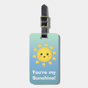 Étiquette À Bagage Mignon Tu Es Mon Soleil