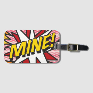 Étiquette À Bagage MINE Bande dessinée rétro Fun Pop Art
