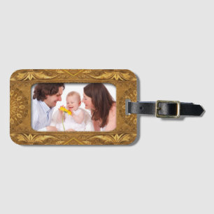 Étiquette À Bagage Mini Frame - antique I + votre photo