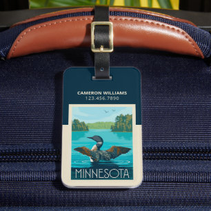 Étiquette À Bagage Minnesota   Loon