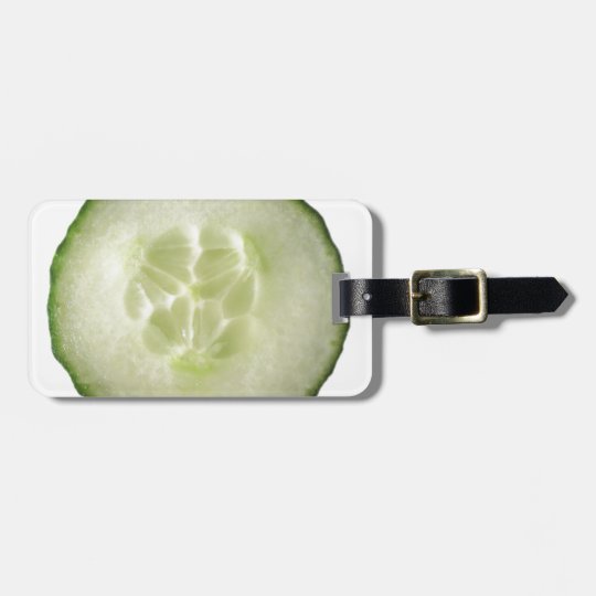 Étiquette À Bagage Miscellaneous - White Cucumber Pattern