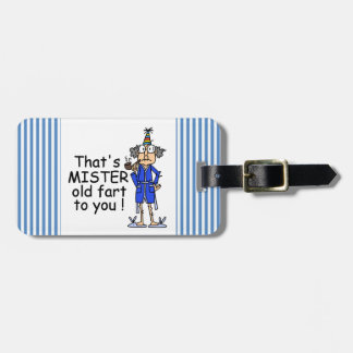 Étiquette À Bagage Mister Old Fart Humour d'anniversaire