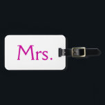 Étiquette À Bagage Mme Luggage Tag<br><div class="desc">Mme Luggage Tag</div>