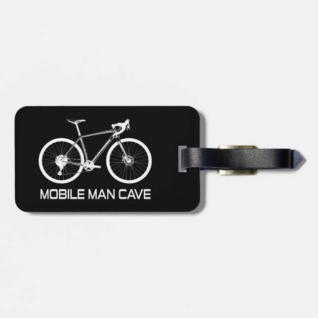 Étiquette À Bagage Mobile Man Cave Bike (Dos horizontal)