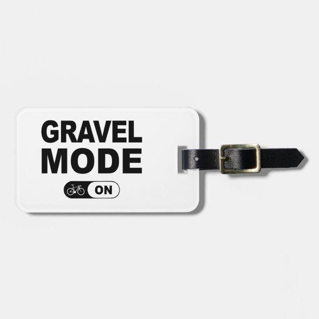 Étiquette À Bagage Mode Gravier Activé (Devant horizontal)